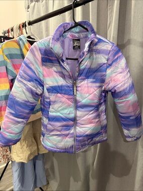 2XU Kids Pastel Purple & Mint Swirl Puffer Jacket